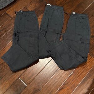 Boys 17/18 Abercrombie baggy cargo pants 3 pairs